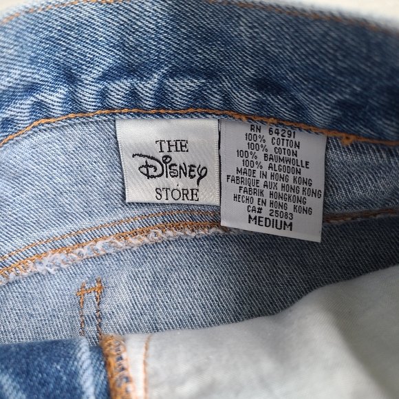 The Disney Store Vintage Peace Love and Micky Mouse Jean Skirt - Picture 7 of 7